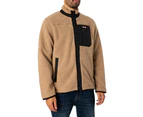 Schott Men's Borg Fleece Jacket - Beige