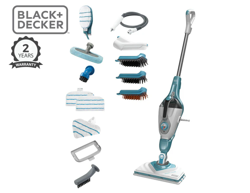 Black Decker 1600W AutoSelect Steam Mop Catch .au