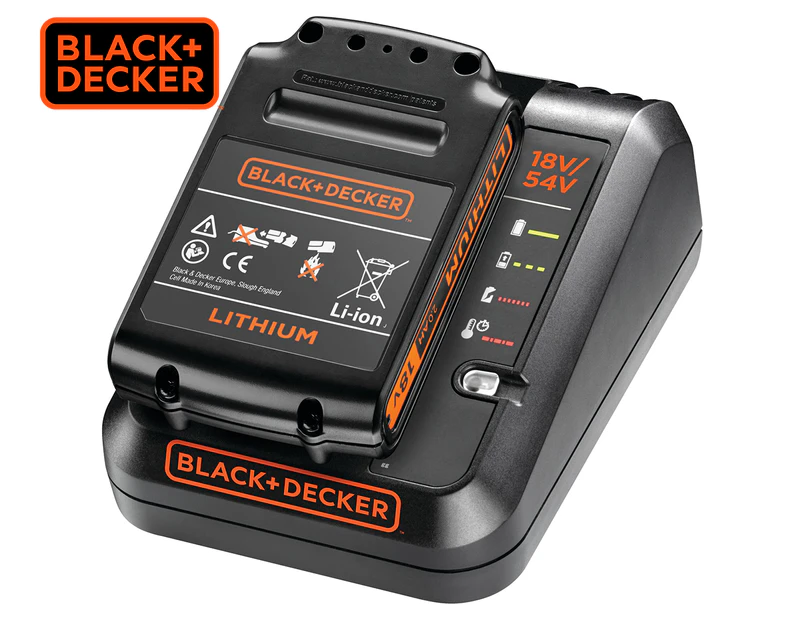 Black & Decker 2A Charger For 18V & 54V Lithium-Ion Batteries