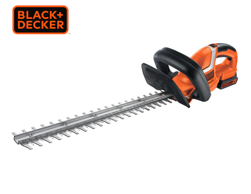 Black & Decker 18V Lithium-Ion Cordless Hedge Trimmer 45cm