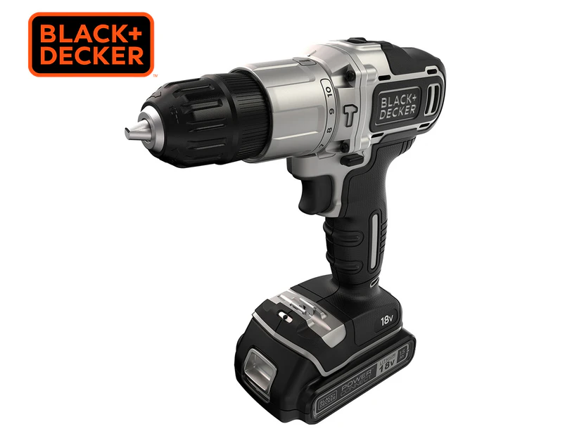 Black & Decker 18V Cordless Hammer Drill Kit