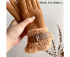 Winter Gloves For Women Cold Weather Touchscreen Texting Gloves,Coffee