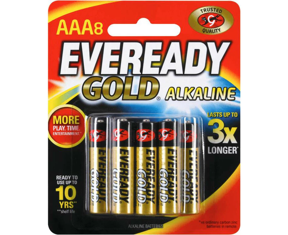 Eveready Gold AAA 8Pk