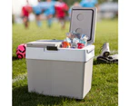 Koolatron 31L Grey Thermoelectric Iceless 12V Cooler or Warmer, Portable Travel Fridge