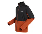 Regatta Mens Highton IV Full Zip Fleece Jacket (Burnt Copper/Black) - RG9011