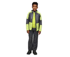 Regatta Childrens/Kids Highton IV Waterproof Jacket (Seal Grey/Green Algae) - RG9162