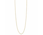 Bevilles 9ct Yellow Gold Singapore Twist Necklace 0 - Yellow Gold
