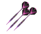 Set of 3 21g Soft Tip Darts Set Soft Safe Dart for Electronic Dart Board - Purple