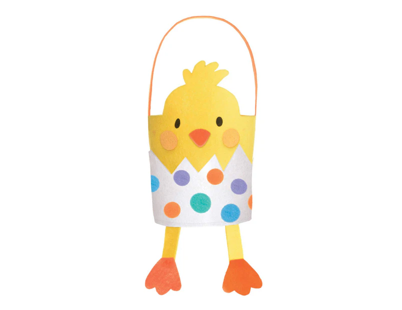 Easter Chick Felt Basket x1