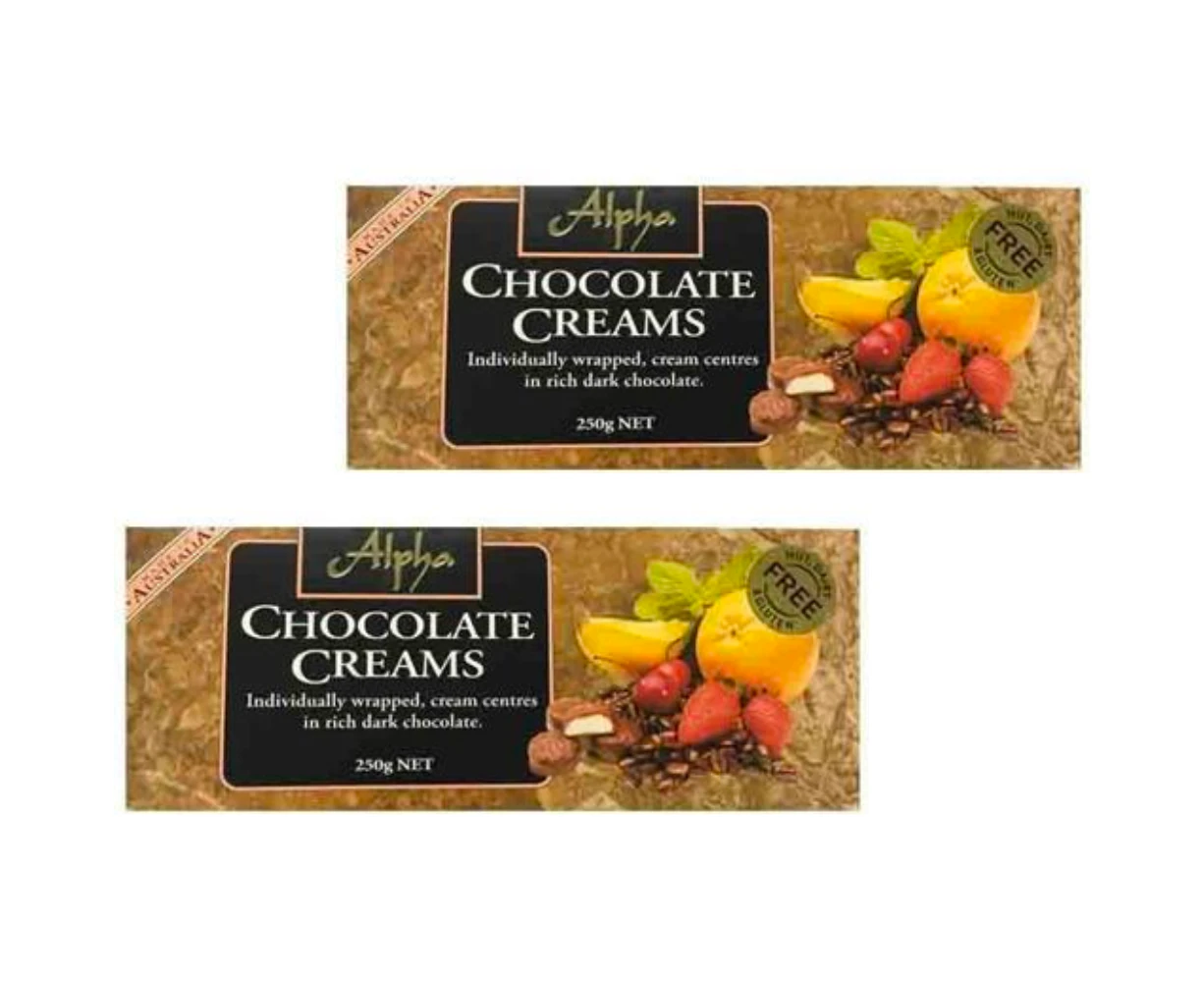 Alpha Chocolate Creams Gift Box 250g x 2