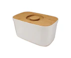 Joseph & Joseph 37cm Bread Bin Storage Container w/ Cutting Board Lid White