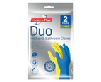 12x Pairs Hygiene Plus Duo Size L Kitchen/Bathroom Latex Cleaning Gloves Asstd