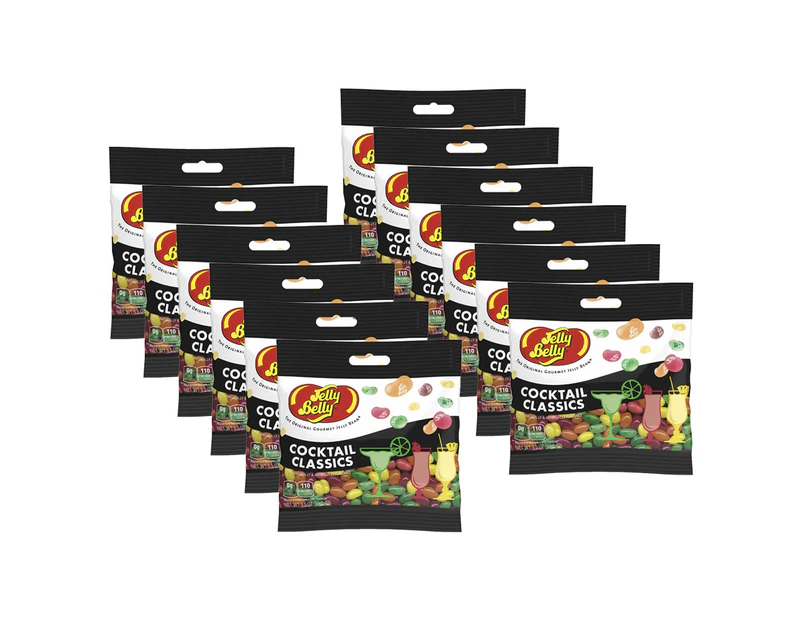 12PK Jelly Belly Cocktail Classics Box Mini Confectionery Candy/Lollies 70g