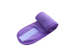 8-Colours Wrap Head Band Hairband Hair Band Adjustable Facial Make Up Face Wash Au - Purple