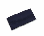 Women Headband Solid Wide Turban Knitted Cotton Hairband Girls Elastic Hair Band - Navy