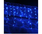 Icicle Lights 500 LED Christmas Events Decorations 8 Function 20m Long Indoor/Outdoor - Warm White