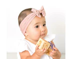 3PCS/Set Baby Girl Infant Toddler Headband Wrap Top Knot Soft Single Bow Turban - #3