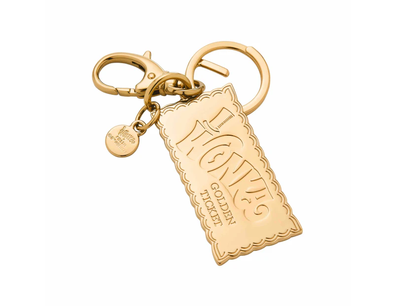 Fossil Willy Wonka Gold Keychain SLG1610710