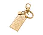 Fossil Willy Wonka Gold Keychain SLG1610710