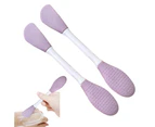2Pcs Double Head Silicone Facial Mask Brush Is A Skin Care Cleaning Tool For Applying Face Cream, Lotion, Clay And Charcoal Facial Mask,Style1