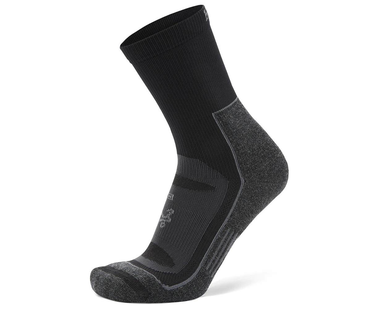 Balega Women/Men/Unisex Blister Resist Crew Running Socks Grey Black - Grey