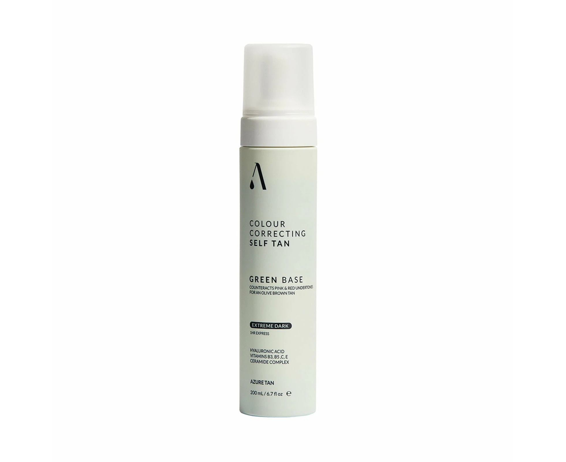 Azure Tan Self Tanning Mousse Green Base- Extreme Dark 200ml