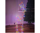 Christmas Decoration 3D Frame Standing Buck Reindeer 114cm Multi LED Indoor Outdoor