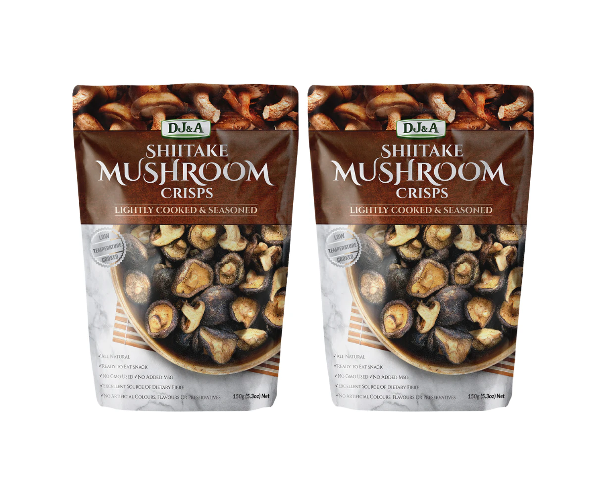 DJ&A Shiitake Mushroom Crisps 225g x 2