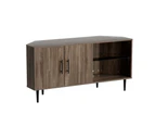 Artiss Corner Entertainment Unit TV Cabinet Walnut 120CM