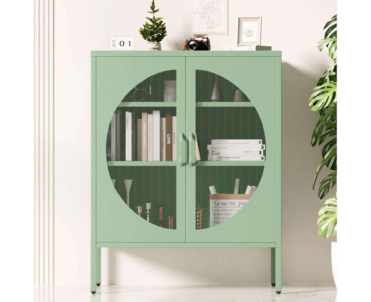 ArtissIn Buffet Sideboard Metal Cabinet - ELSA Green