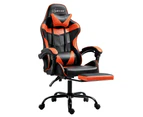 Artiss Gaming Chair Ergonomic Office Chairs Executive Computer Footrest Seat Orange