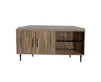 Artiss Corner Entertainment Unit TV Cabinet Walnut 120CM