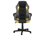 Artiss Gaming Chair Ergonomic Office Desk Chairs Executive Computer Seat Yellow