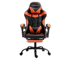 Artiss Gaming Chair Ergonomic Office Chairs Executive Computer Footrest Seat Orange