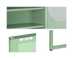 ArtissIn Buffet Sideboard Metal Cabinet - ELLA Green