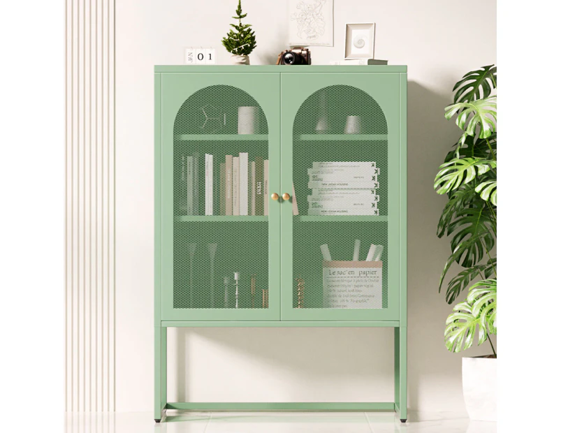 ArtissIn Buffet Sideboard Metal Cabinet - ELMA Green