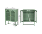 ArtissIn Buffet Sideboard Metal Cabinet - ELMA Green