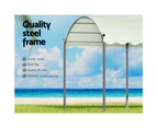 InstaHut Gazebo Marquee 4x3m Outdoor Event Wedding Tent Camping Party Shade Iron Art Canopy Beige