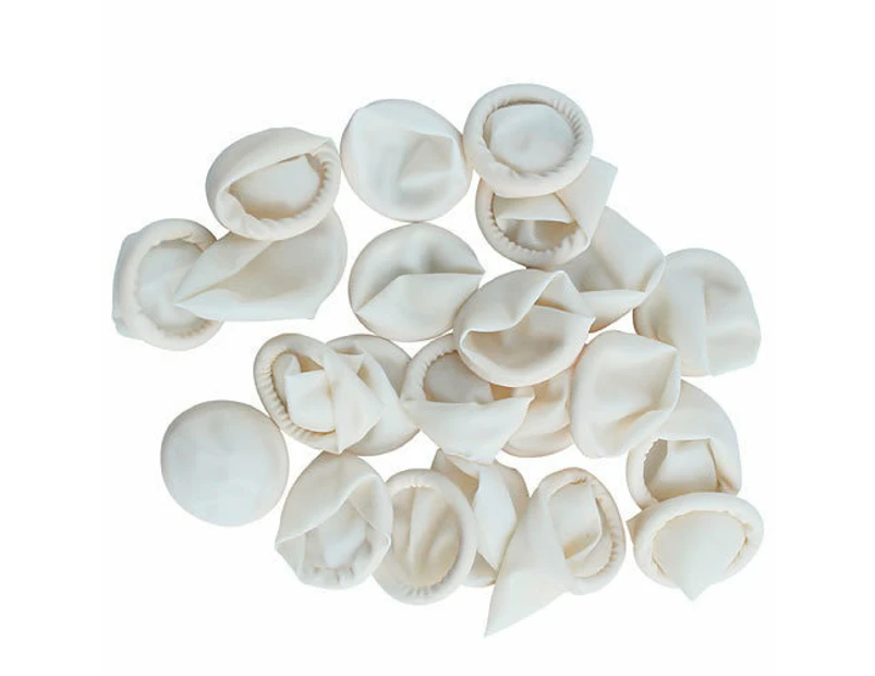 Show Tech Finger Condoms White 100 Pack - Medium
