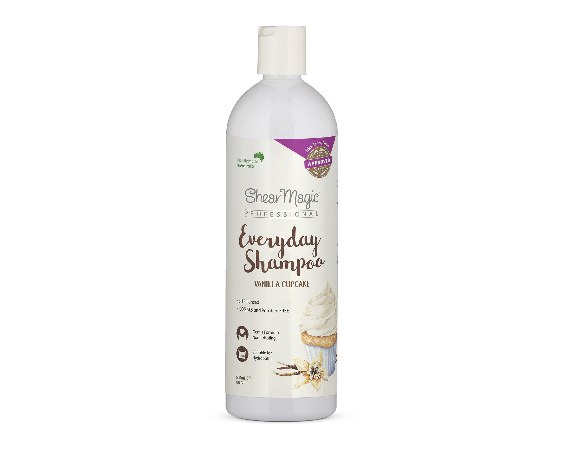 Shear Magic Everyday Shampoo 500ml (Vanilla Cupcake)