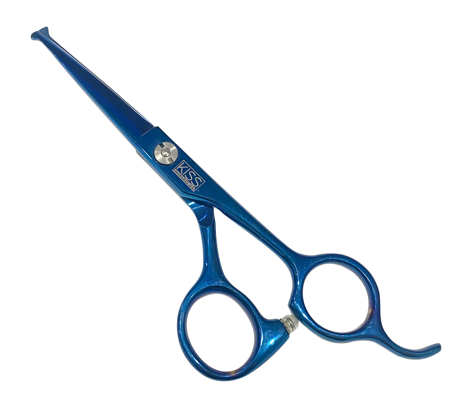 Swan Facial Scissors Round Tip 4.5" [Blue]