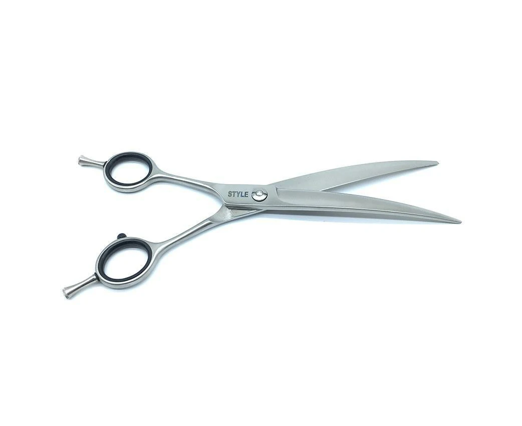 STYLE 7.5" LEFT Handed Grooming Scissors - Curved