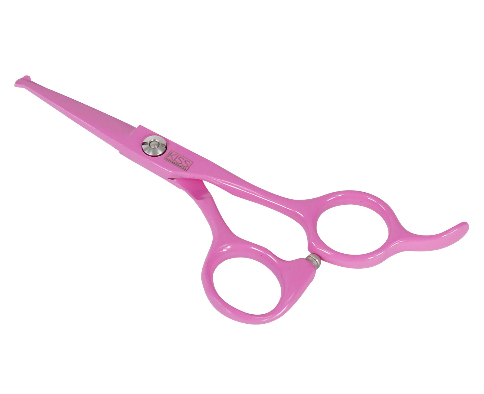 Swan Facial Scissors Round Tip 4.5" [Pink]