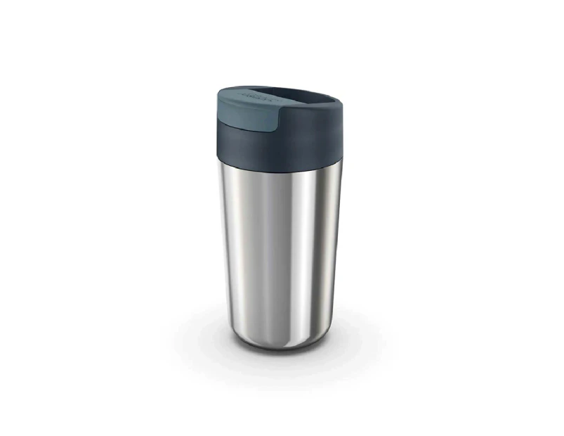 Joseph & Joseph Sipp Stainless Steel 454ml Travel Mug Drink Cup w Lid Anthracite