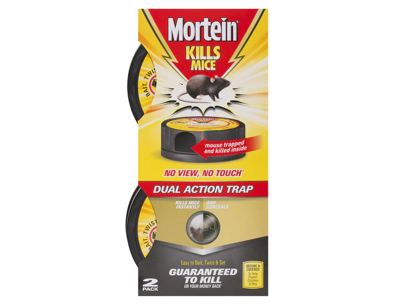Mortein Kills Mice Dual Action Trap 2-Pack