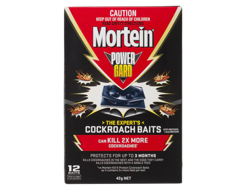 Mortein PowerGard Cockroach Baits 12-Pack