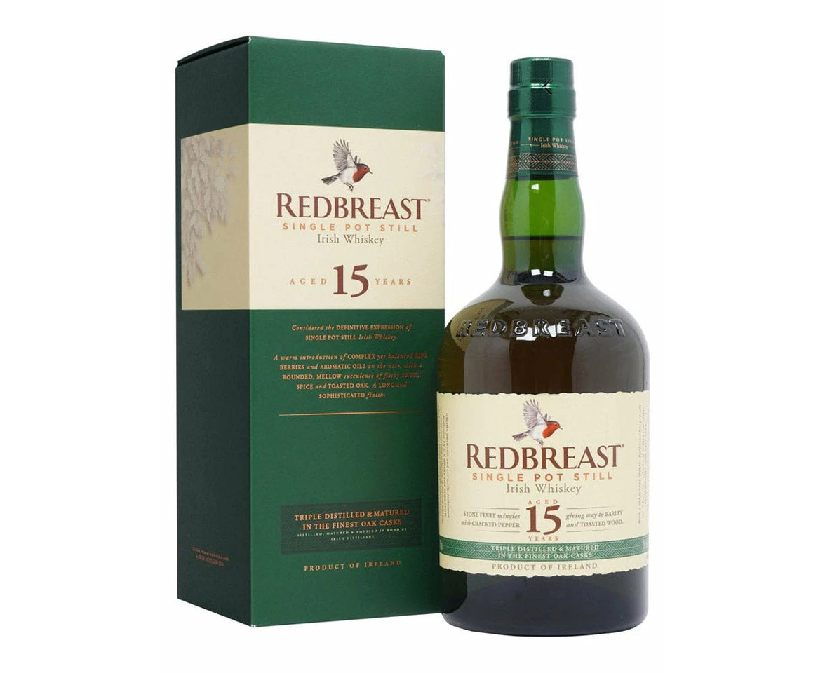 Redbreast 15 Year Old Single Pot Still Irish Whiskey 700ml