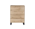 Wooden Chest Of 4-Drawers Tallboy Storage Cabinet - Natural