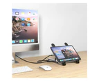 Mbeat Stage P5 Portable Laptop Stand with USB-C Docking Station - Space Grey