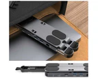 Mbeat Stage P5 Portable Laptop Stand with USB-C Docking Station - Space Grey